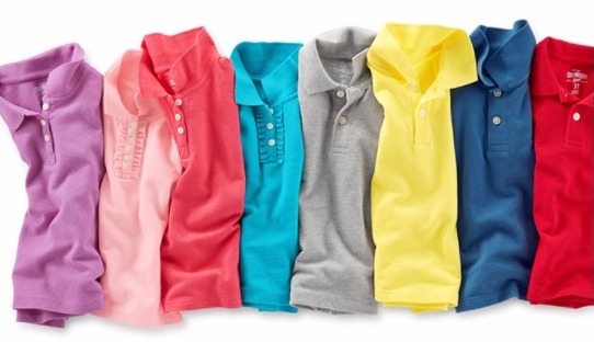 Kids’ Uniform Polo Shirts and Graphic Tees From $4.95 at Osh Kosh + FREE shipping on All Orders!