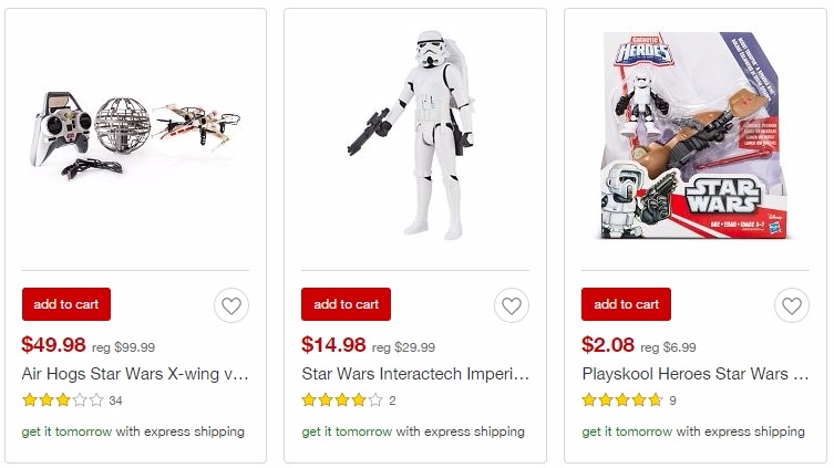 50% OFF Star Wars Toys From Target!!