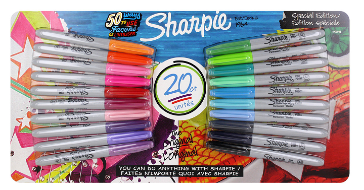 Sharpie Permanent Markers, Fine Point 20 Pack Only $7.99 Shipped!