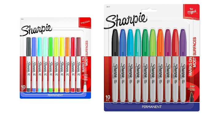 Sharpie Permanent Marker (Fine Tip & Ultra Fine Tip) 10 Pack Just $5.00 Each!