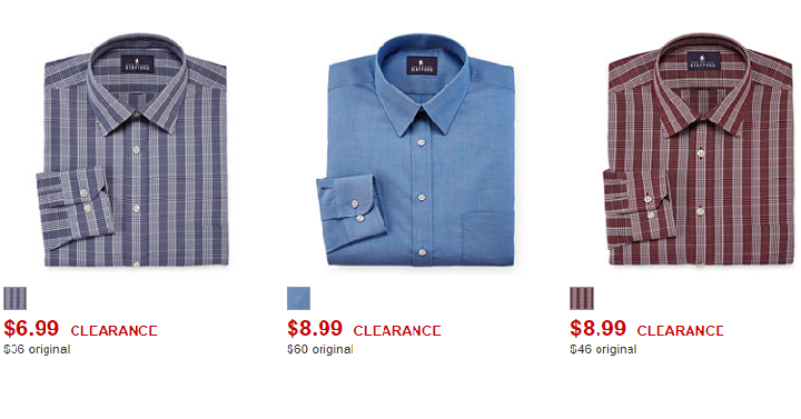 HOT! Men’s Stafford Travel Dress Shirts Starting at Only $4.89! (Reg. $36)