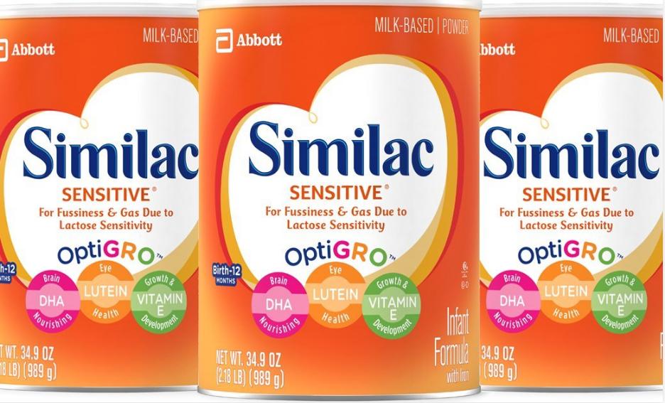 Similac Sensitive Infant Formula with Iron (Pack of 3) – Only $56.32! *Prime Member Exclusive*