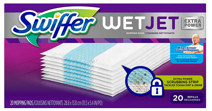 Swiffer WetJet Extra Power Pad Refills 20 Count Only $8.37 Shipped!