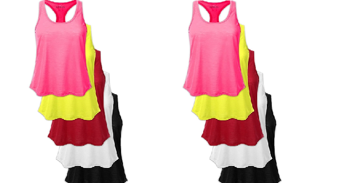 Women’s Racer Back Active Tank Tops (5-Pack) Only $20.99 Shipped! That’s Only $4.20 Each!