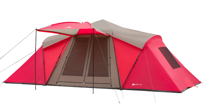 Ozark Trail 21′ x 10′ 3-Room Instant Tent with Awning, Sleeps 12 Only $134.27 Shipped! (Reg. $184.27)