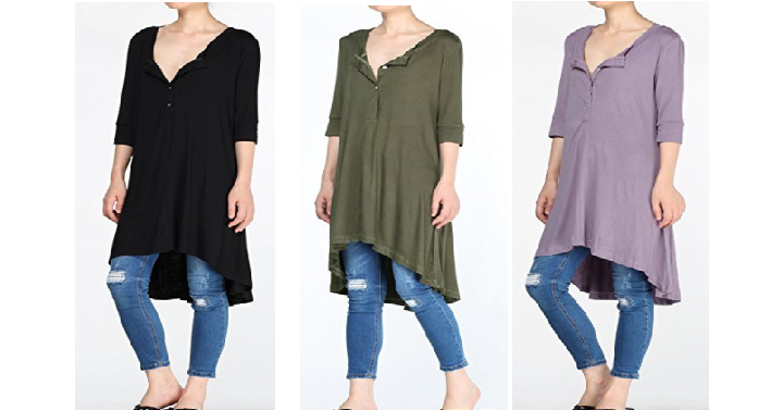 Women’s New Half Sleeve Loose Tunic Tops Starting at Only $14.99! (Reg. $48.50)