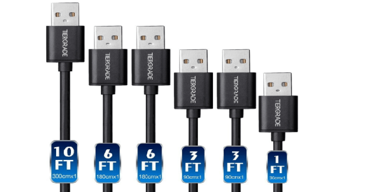 Tiergrade 6 Pack Assorted Lengths High-Speed Micro USB Charging Cables Only $7.99! (Reg. $29.99)