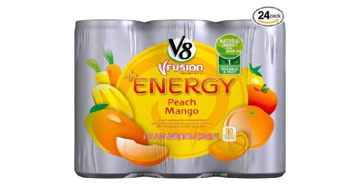 V8 +Energy, Peach Mango, 8 Ounce (Pack of 24) Only $10.32 Shipped! That’s Only $0.43 Each!