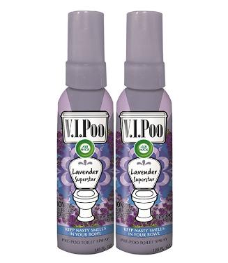 Air Wick V.I.POO Pre-Poo Toilet Spray, Lavender Superstar (Pack of 2) – Only $7.99!