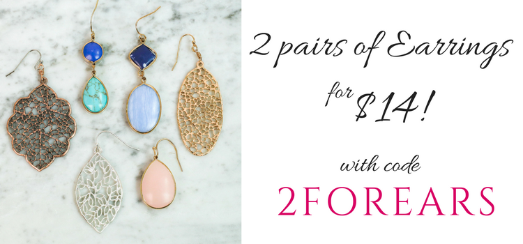 Cents of Style – 2 For Tuesday – 2 Pair of Earrings for $14! FREE SHIPPING!
