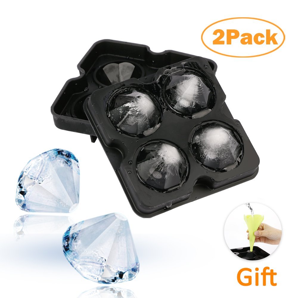 2 Pack Diamond-Shaped Silicone Ice Cube Trays – Just $6.99!