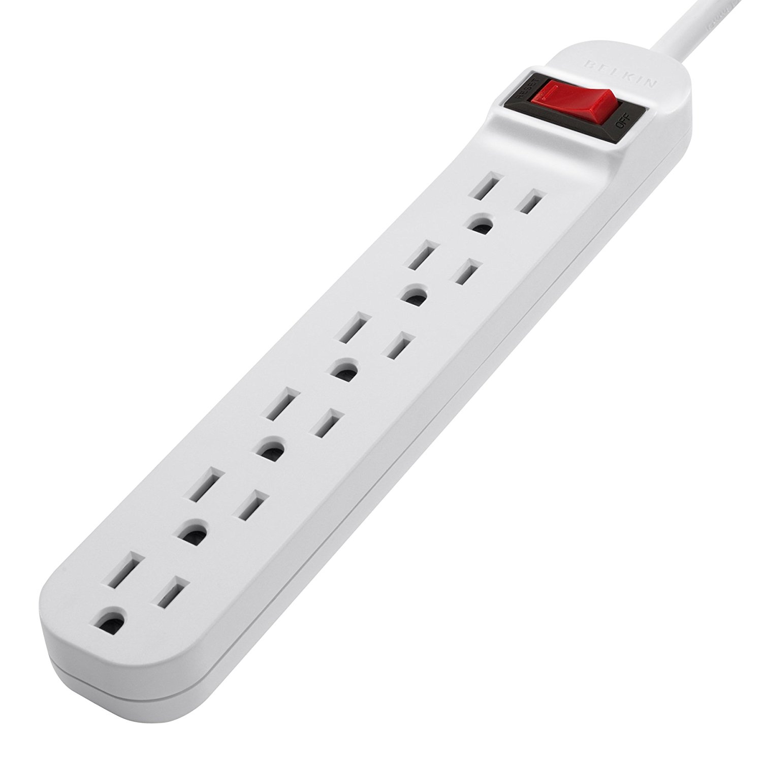Belkin 6 Outlet Power Strip with 3 Foot Power Cord Only $5.81!