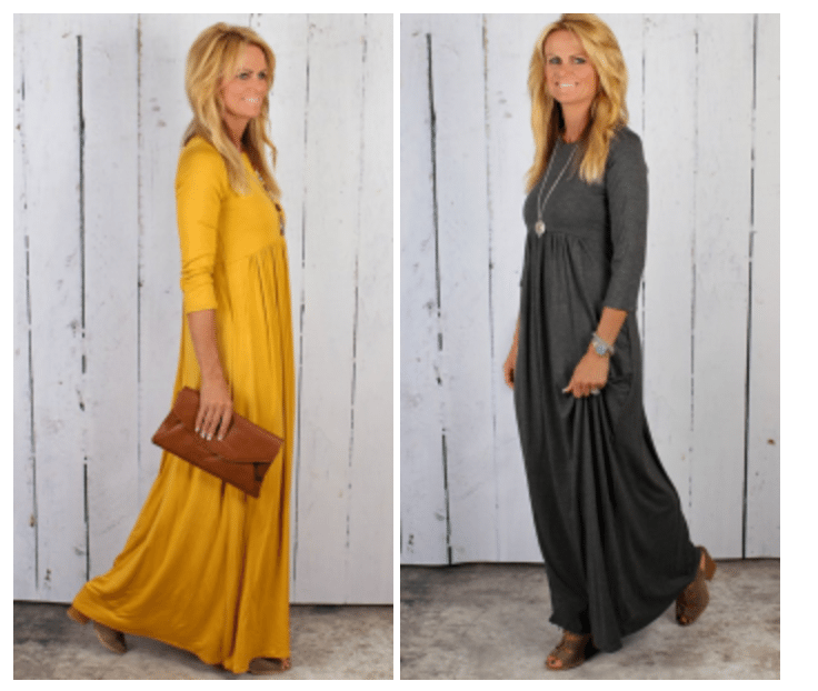 Chic Long Dress 10 Different Colors Just $32.99! (Reg. $52.99)