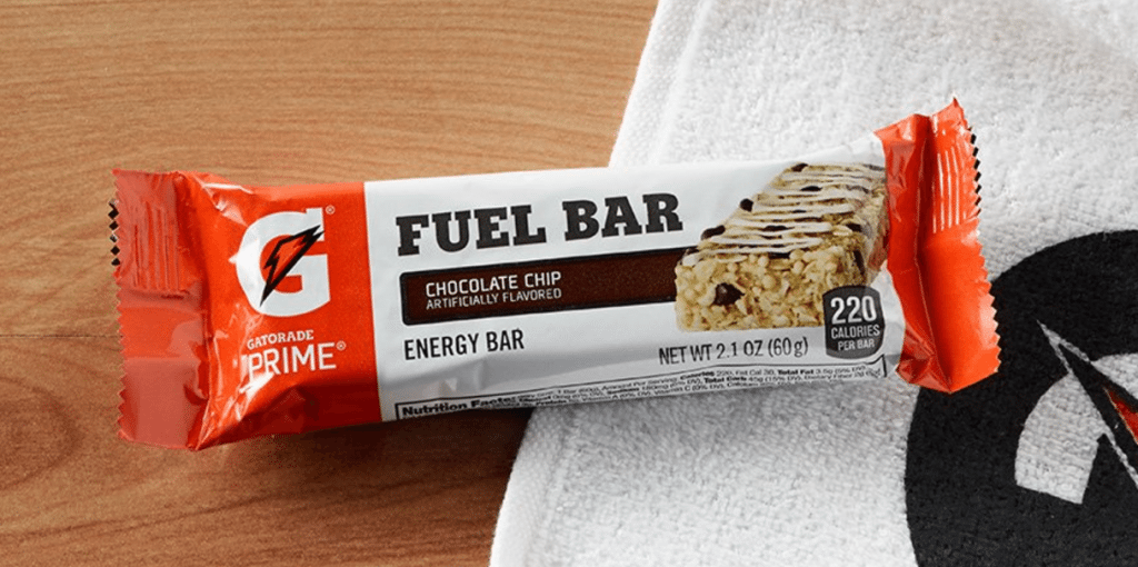 Gatorade Prime Fuel Bar, Chocolate Chip 12-Pack Just $12.07 Shipped!