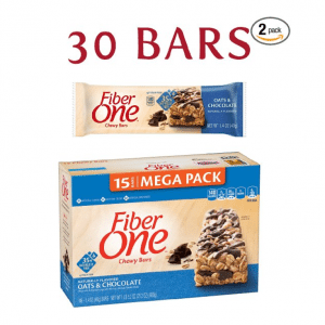 Prime Exclusive: Fiber One Chewy Bar, Oats and Chocolate 15-Count 2-Pack Just $9.40!