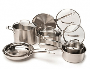 Cuisinart 12-Piece Stainless Steel Cookware Set $129.99! (Reg. $465.00)