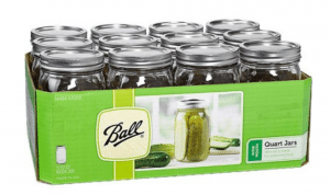 Ball 12-Count Wide Mouth Quart Jars with Lids and Bands Just $10.26!