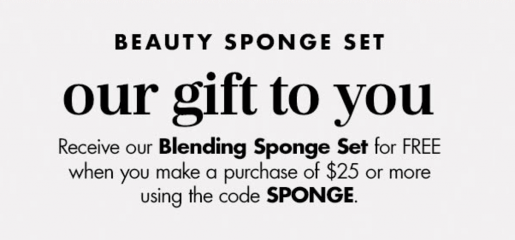 FREE 3-Piece Beauty Sponge Set With Orders Of $25 Or More At e.l.f!