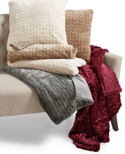 Quilted Faux-Fur Throw Just $18.99! Closeout Price!