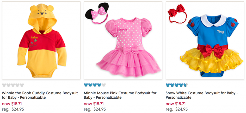 25% Off Costume Bodysuits For Babies At The Disney Store!