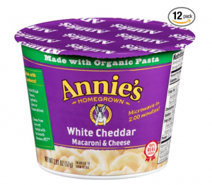 Annie’s Pasta & White Cheddar Mac and Cheese Microwave Cups 12-Pack Just $15.89 Shipped!