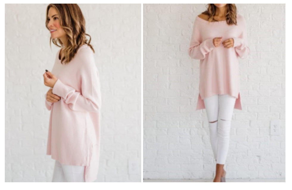 Pretty In Pink Soft Sweater Just $19.99! (Reg. $46.00)