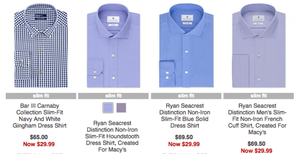Ralph Lauren or Ryan Seacrest Men’s Dress Shirts Four for $47.98! Just $12.00 Each!