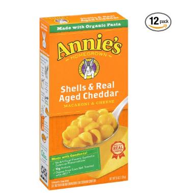Annie’s Macaroni and Cheese, Shells & Aged Cheddar Mac and Cheese (Pack of 12) – Only $6.29!