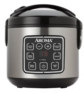 Aroma Housewares 8-Cup (Cooked) Digital Cool-Touch Rice Cooker and Food Steamer $35