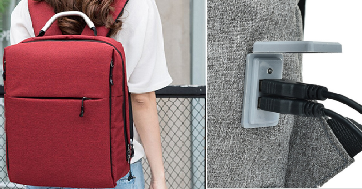 Business Laptop Backpack with 2 USB Plug Charging Ports Only $23.99 Shipped! (Reg. $43)