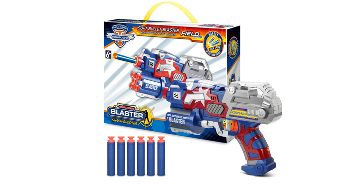 Big League Blaster Gun with Foam Darts and Dartboard – Just $8.99!