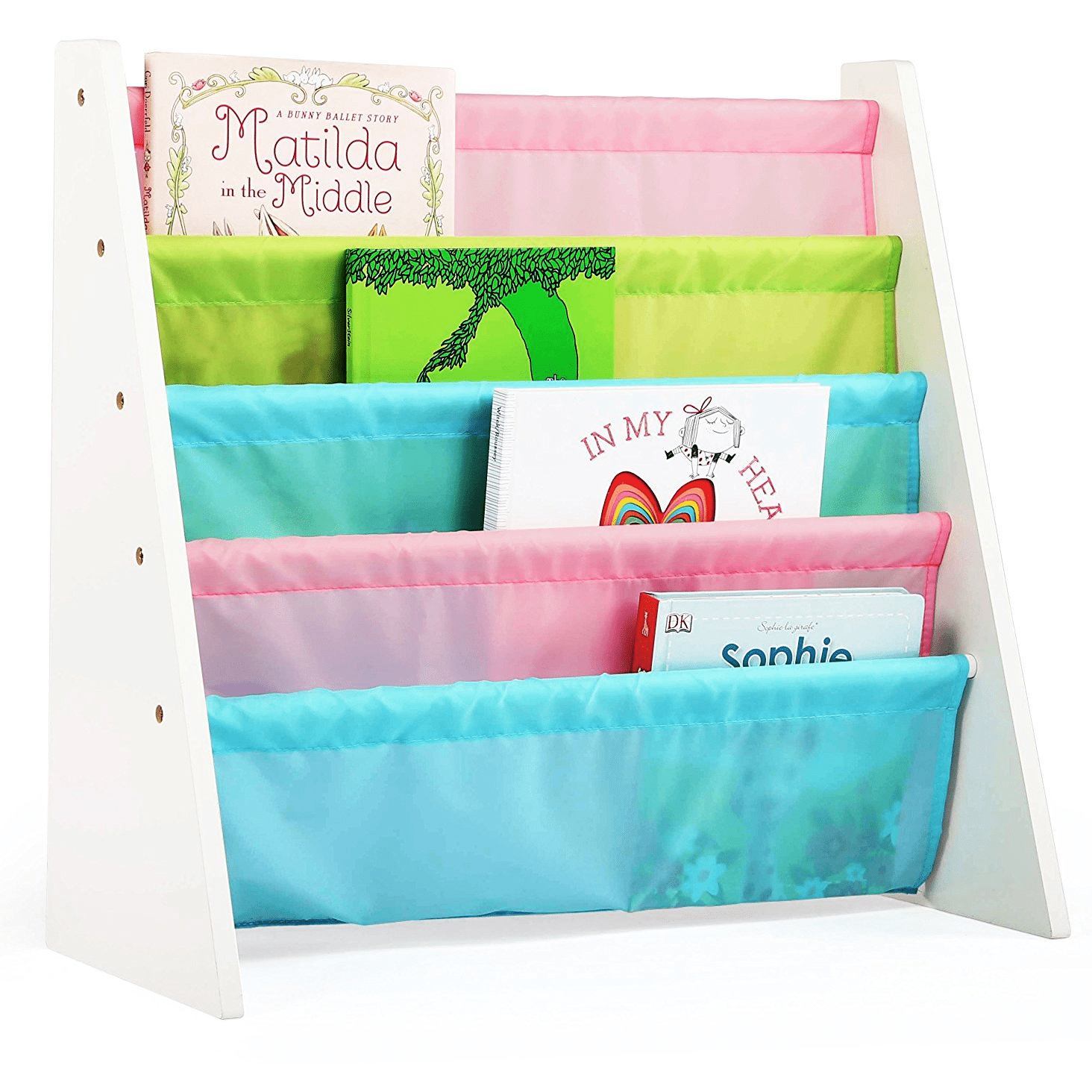 Amazon: Tot Tutors Kids Book Rack Storage Bookshelf Pastel Only $16.31!
