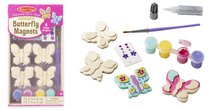 Melissa & Doug Decorate-Your-Own Wooden Butterfly Magnets Only $4.99!