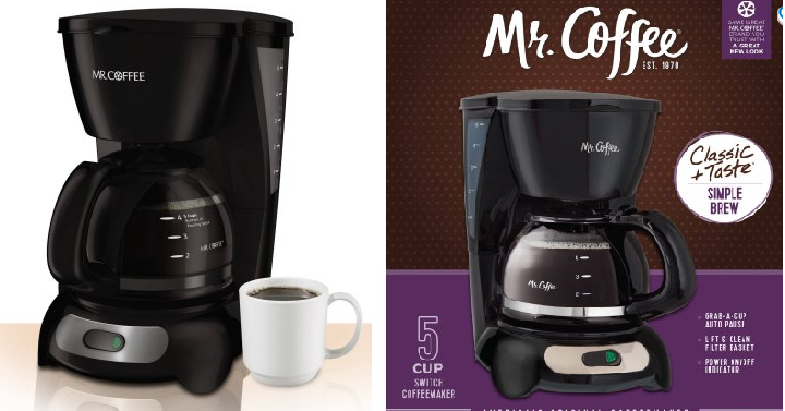 Mr. Coffee 5-Cup Coffeemaker Only $5.60! (Reg. $14.96)