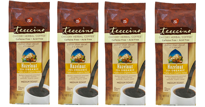 Teeccino Organic Hazelnut Chicory Herbal Coffee 3 Pack Only $4.50 Shipped!