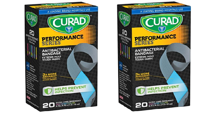 Curad Performance Antibacterial Fabric Bandages (20 Count) Only $1.13 Shipped!