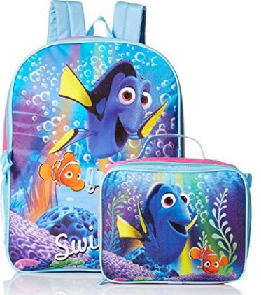 Disney Little Girls Finding Dory Backpack with Lunch Bag – Only $9.69!