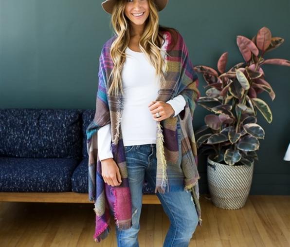 Fall Fringe Poncho – Only $21.99!