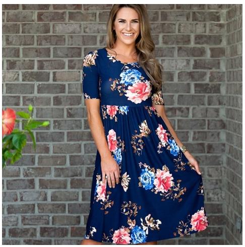 Fall Floral Pocket Dress – Only $25.99!