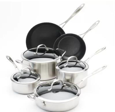 Food Network 10-Piece Tri-Ply Stainless Steel Nonstick Cookware Set – Only $83.99 Shipped!