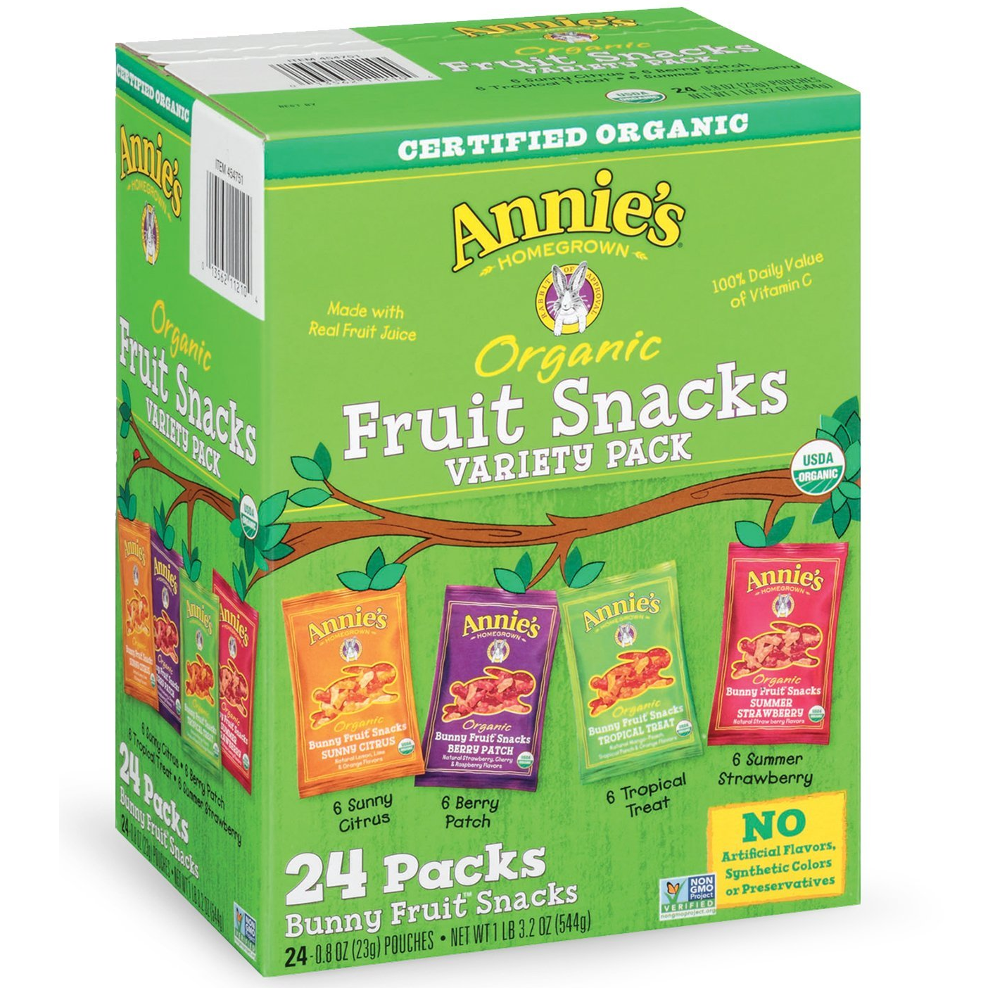 Annie’s Organic Bunny Fruit Snacks (Variety Pack) 24 Pouches Only $11.92 Shipped!