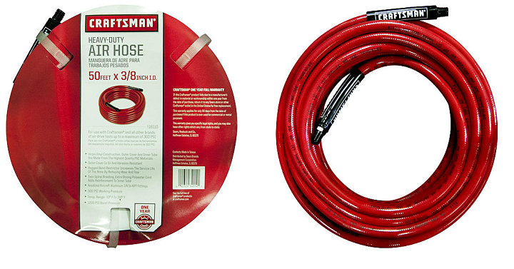 Craftsman Workforce 3/8in x 50ft Air Hose Only $9.99!