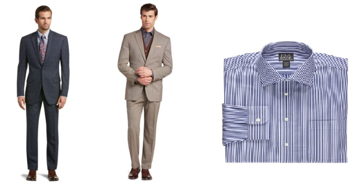 WOW! Jos. A. Banks: Take an Extra 50% off Clearance! Men’s Dress Shirts $12.49! (Reg. $69) Men’s Suits Only $84! (Reg. $498)