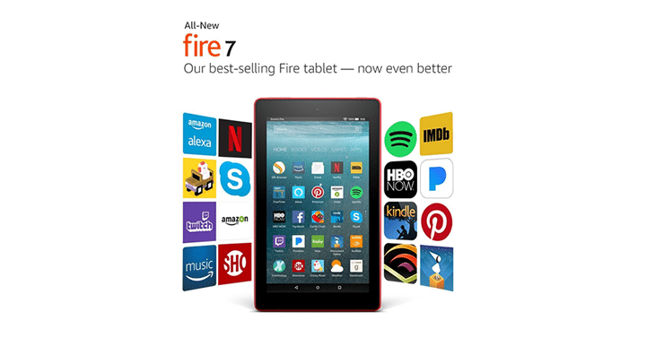 Kindle Fire 7 Tablet with Alexa, 7″ Display, 8 GB – Just $34.99!
