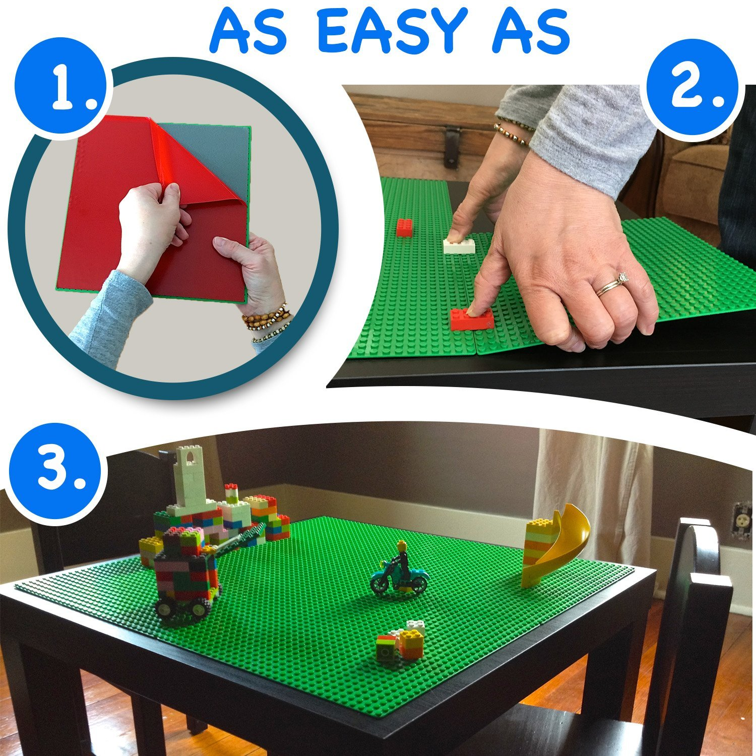 Peel-and-Stick LEGO Baseplates 4 Pack Only $29.95! (Great For a LEGO Table!)