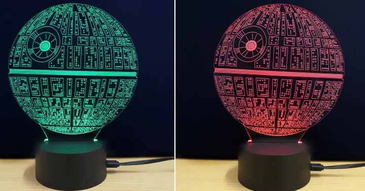 Star Wars The Death Star 3D Table Lamp Only $5.99 Shipped!
