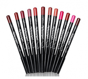 12PCs Lip Liner Pencil Waterproof Smooth Matte and Longlasting Retro Red and Pink Lipliner Pen Set $6.99!