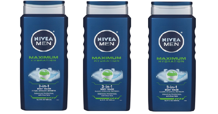 NIVEA Men Maximum Hydration 3 in 1 Body Wash 16.9 Fluid Ounce (Pack of 3) Only $6.64 Shipped!