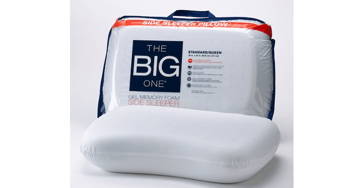 Kohl’s 30% Off! Earn Kohl’s Cash! Spend Kohl’s Cash! Stack Codes! FREE Shipping! The Big One Gel Memory Foam Side Sleeper Pillow – Just $13.99!