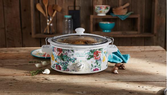 Pioneer Woman 6 Quart Portable Slow Cooker Country Garden – Only $24.96!